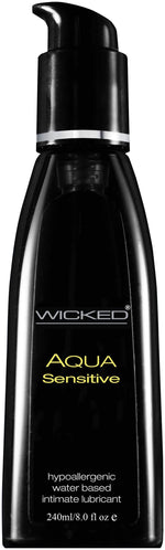 Wicked Aqua Sensitive Hypoallergenic Water Based Lubricant 8.0 Oz Default Title