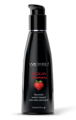 Aqua Strawberry Water-Based Lubricant 4 Oz Default Title