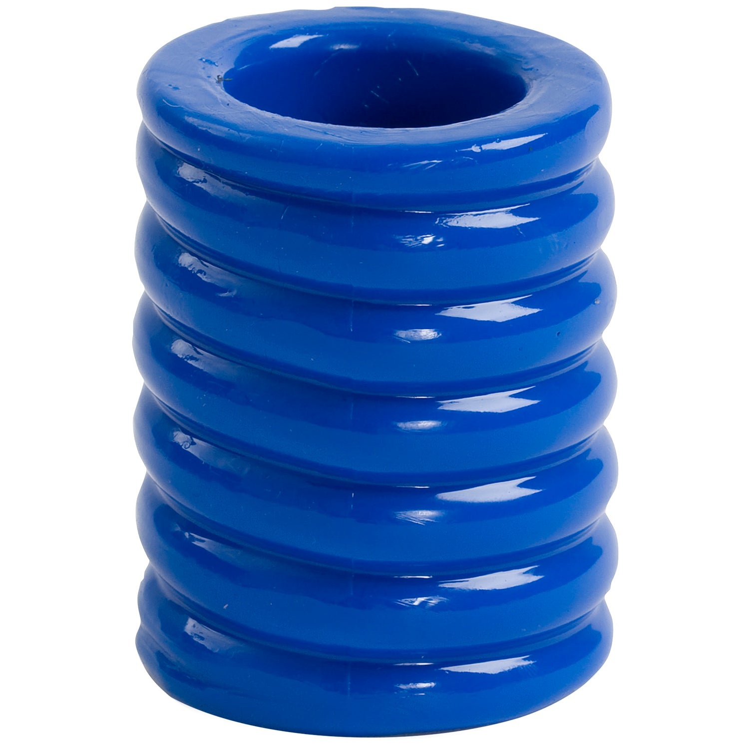Doc Johnson Titanmen Cock Cage - Blue — blue intimate product at Stuffgoodies