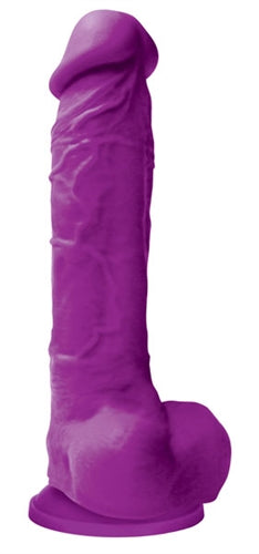 nsnovelties Colours Pleasures - 8 Inch Dildo - Purple — purple intimate product at Stuffgoodies