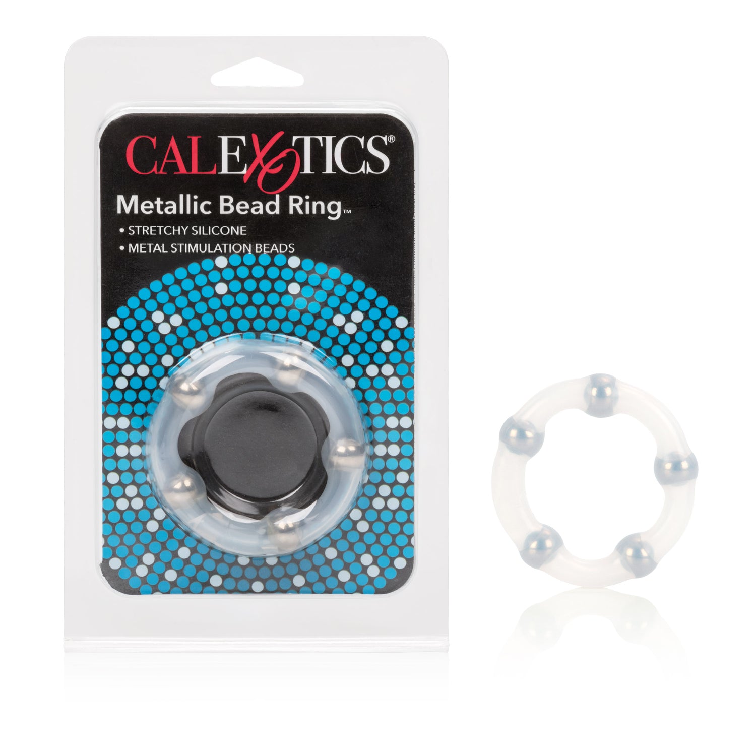 CalExotics Metallic Bead Ring — cock ring at Stuffgoodies