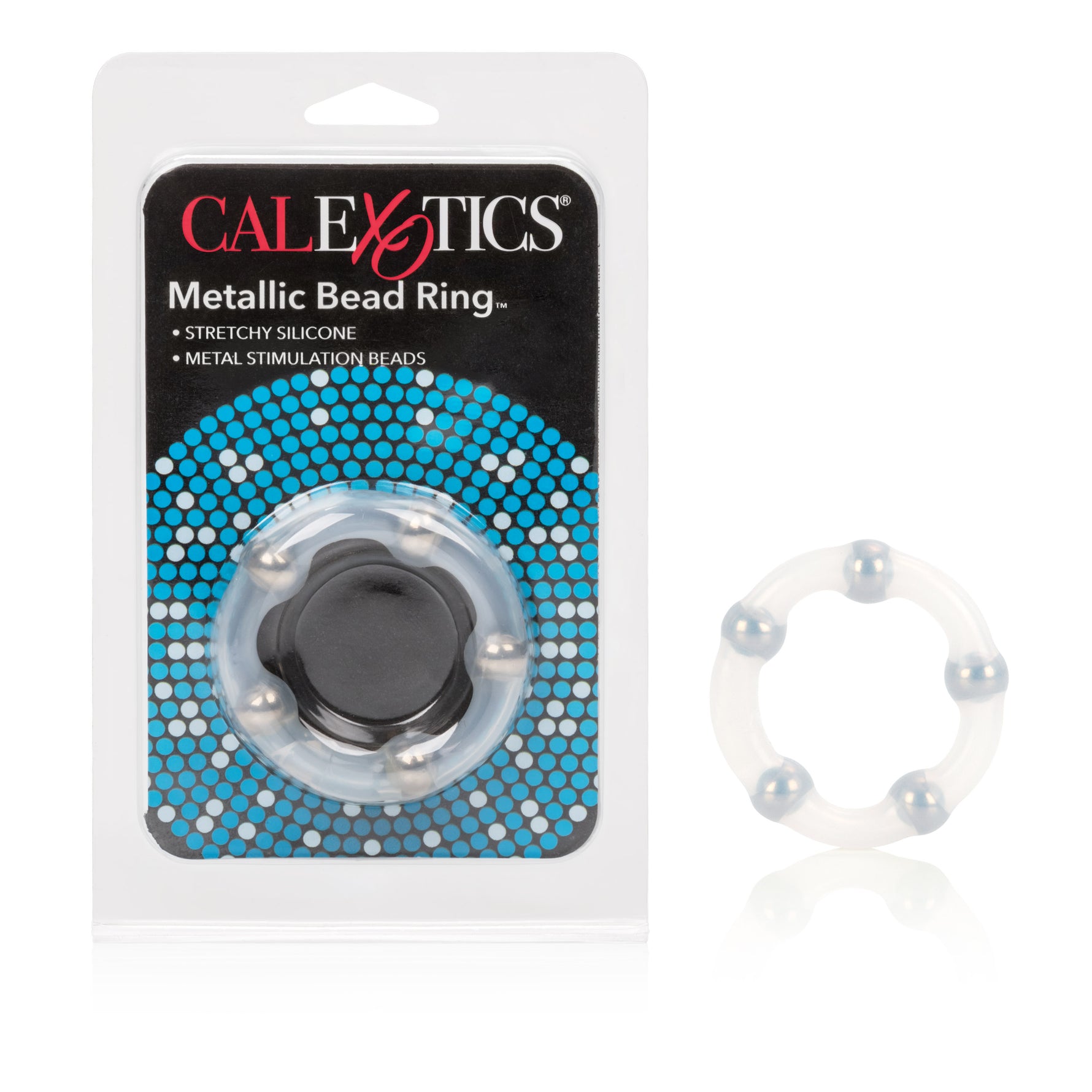 CalExotics Metallic Bead Ring — cock ring at Stuffgoodies