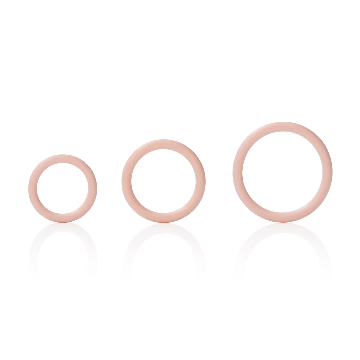 CalExotics Silicone Support Rings - Ivory — ivory cock ring at Stuffgoodies