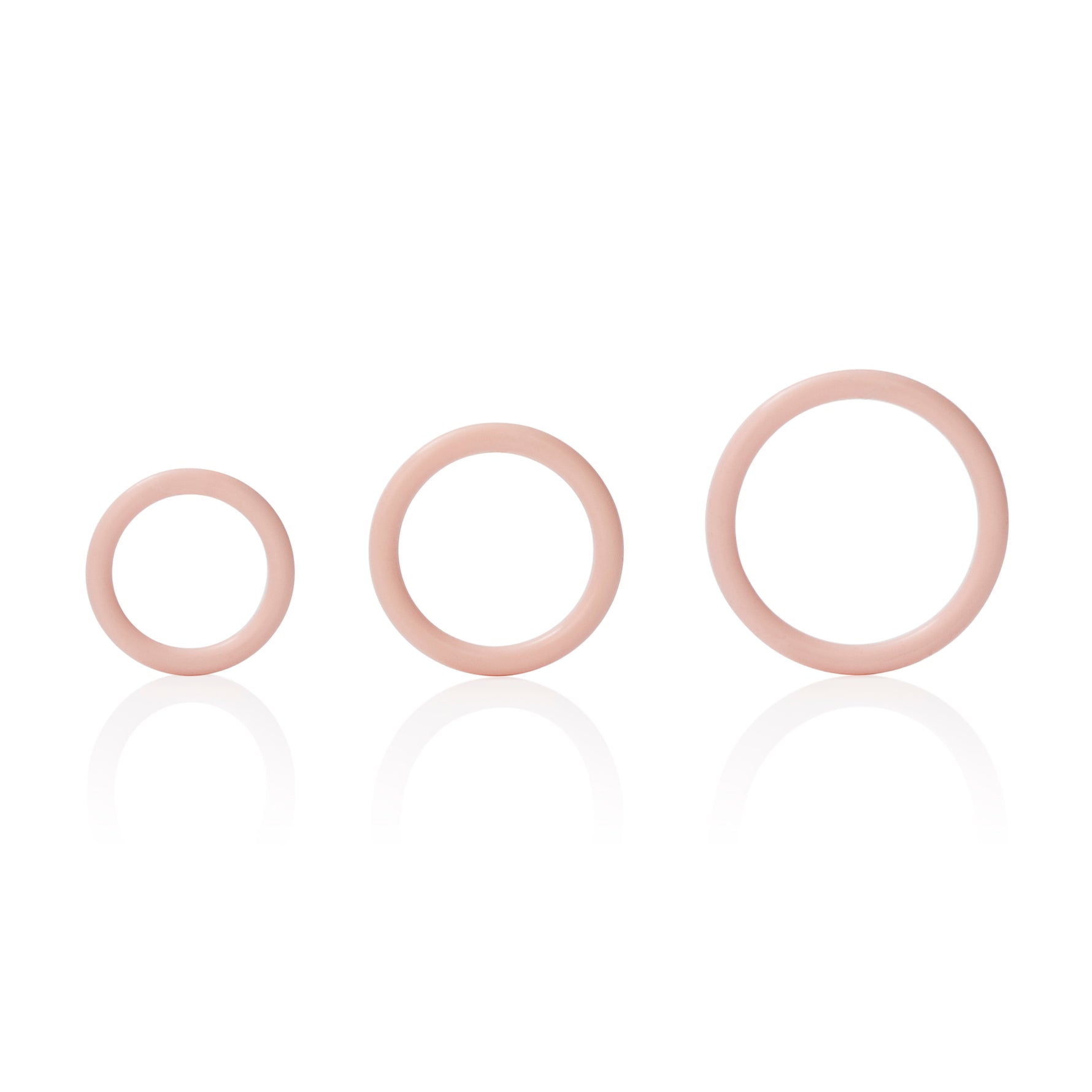 CalExotics Silicone Support Rings - Ivory — ivory cock ring at Stuffgoodies