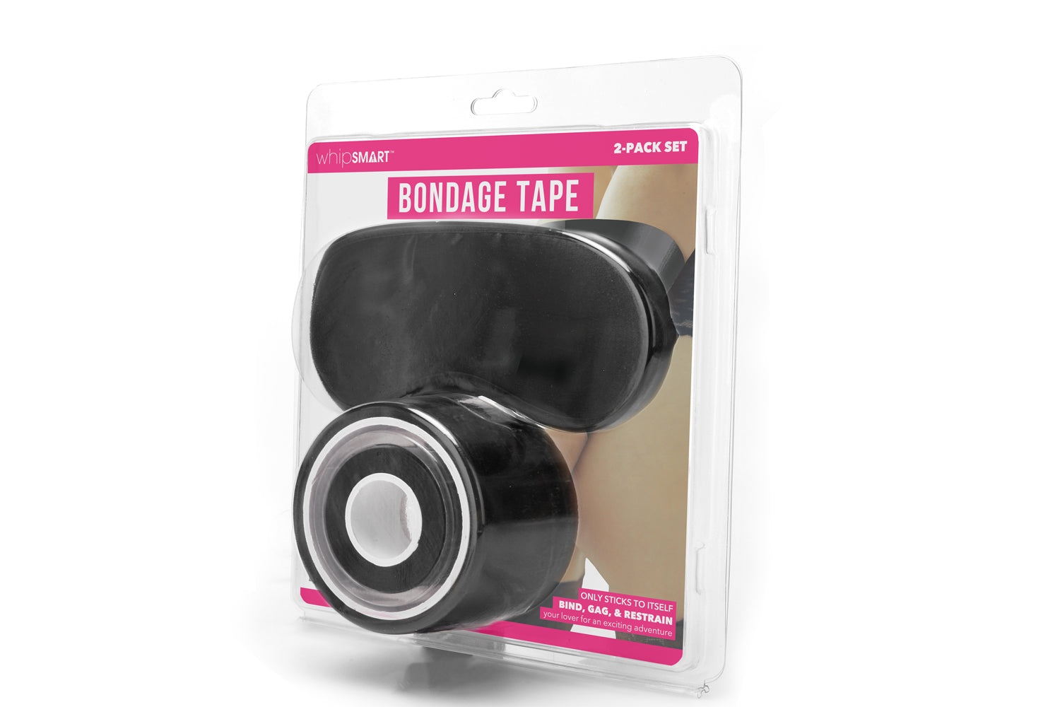 XGEN Whipsmart 100ft Bondage Tape Black — black bondage toy at Stuffgoodies