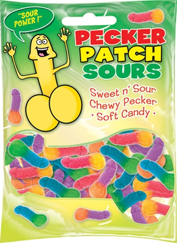 Hott Products Pecker Patch Sour Gummies - Each — multi intimate product at Stuffgoodies