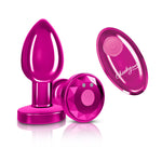 "Vibrating Pink Metal Remote Plug - Medium VB-CC9147"