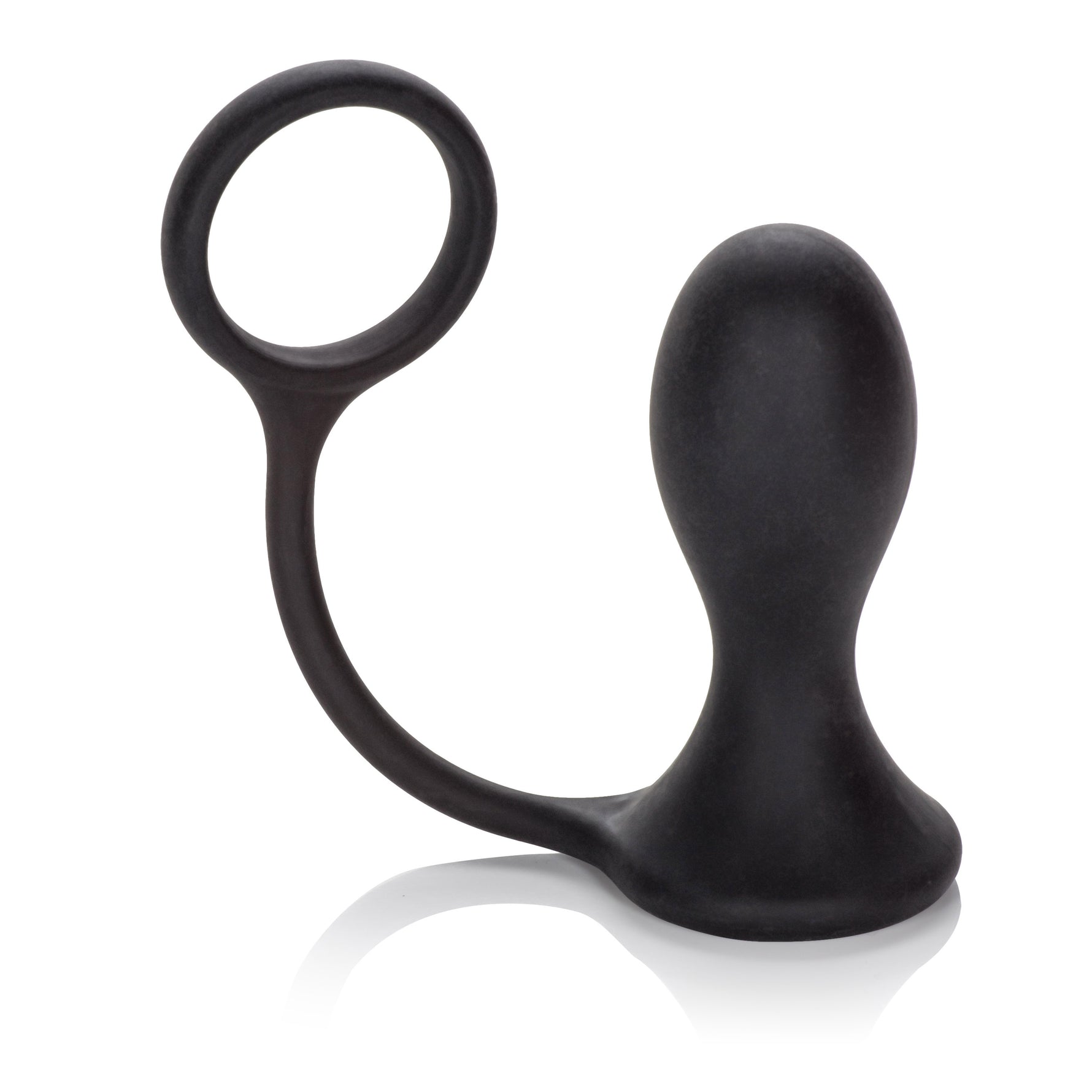 CalExotics Dr. Joel Kaplan Prostate Probe and Ring - Black — black anal toy at Stuffgoodies