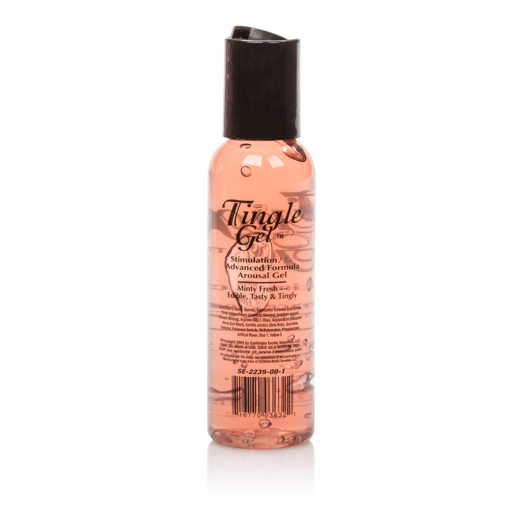 CalExotics Tingle Gel - 2.4 Fl. Oz. - Clamshell — lubricant at Stuffgoodies