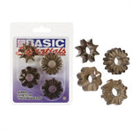 CalExotics Basic Essentials 4 Pack - Smoke — smoke cock ring at Stuffgoodies