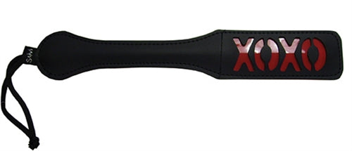 "Sex and Mischief Xoxo Paddle - Black SS100-63"