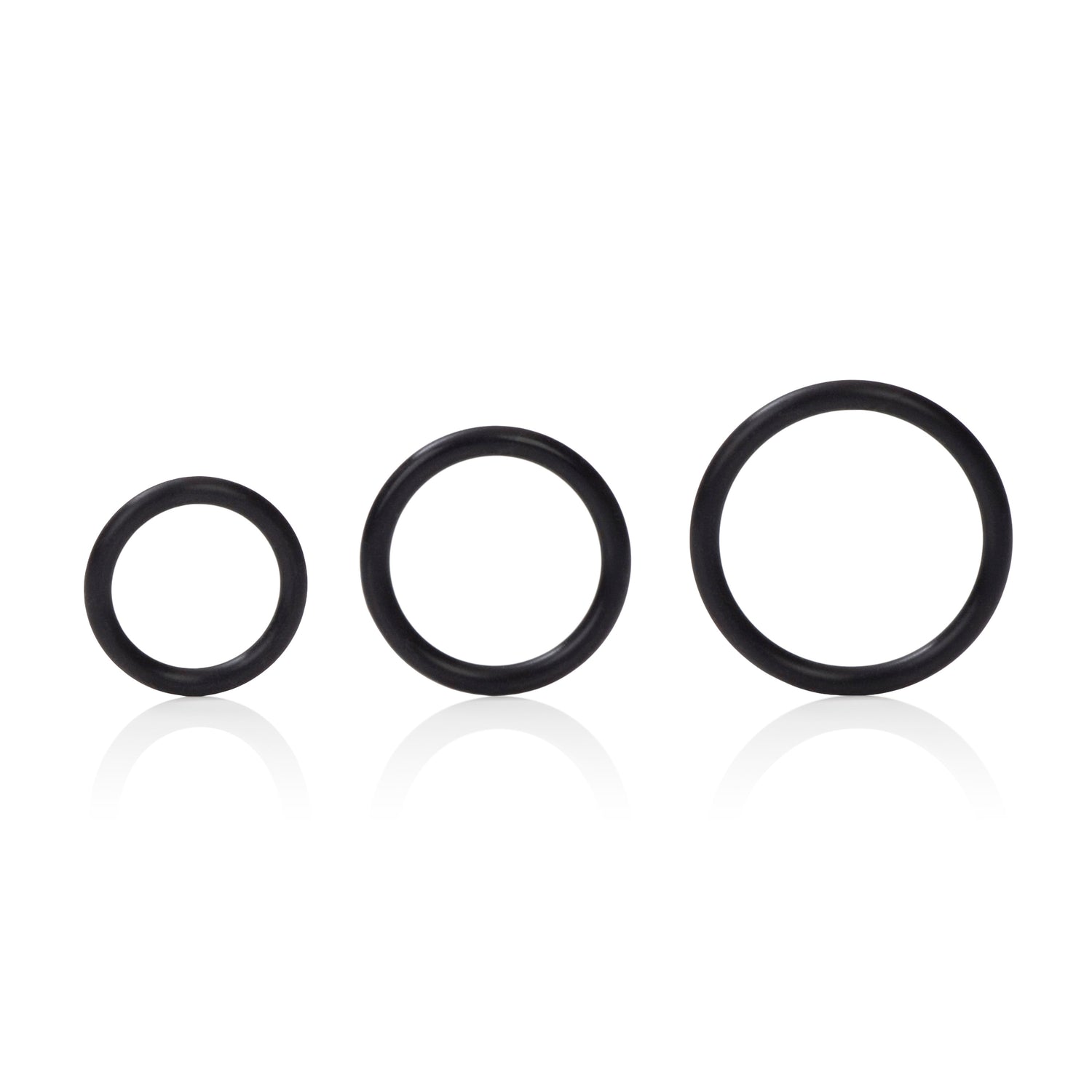 CalExotics Silicone Support Rings - Black — black cock ring at Stuffgoodies