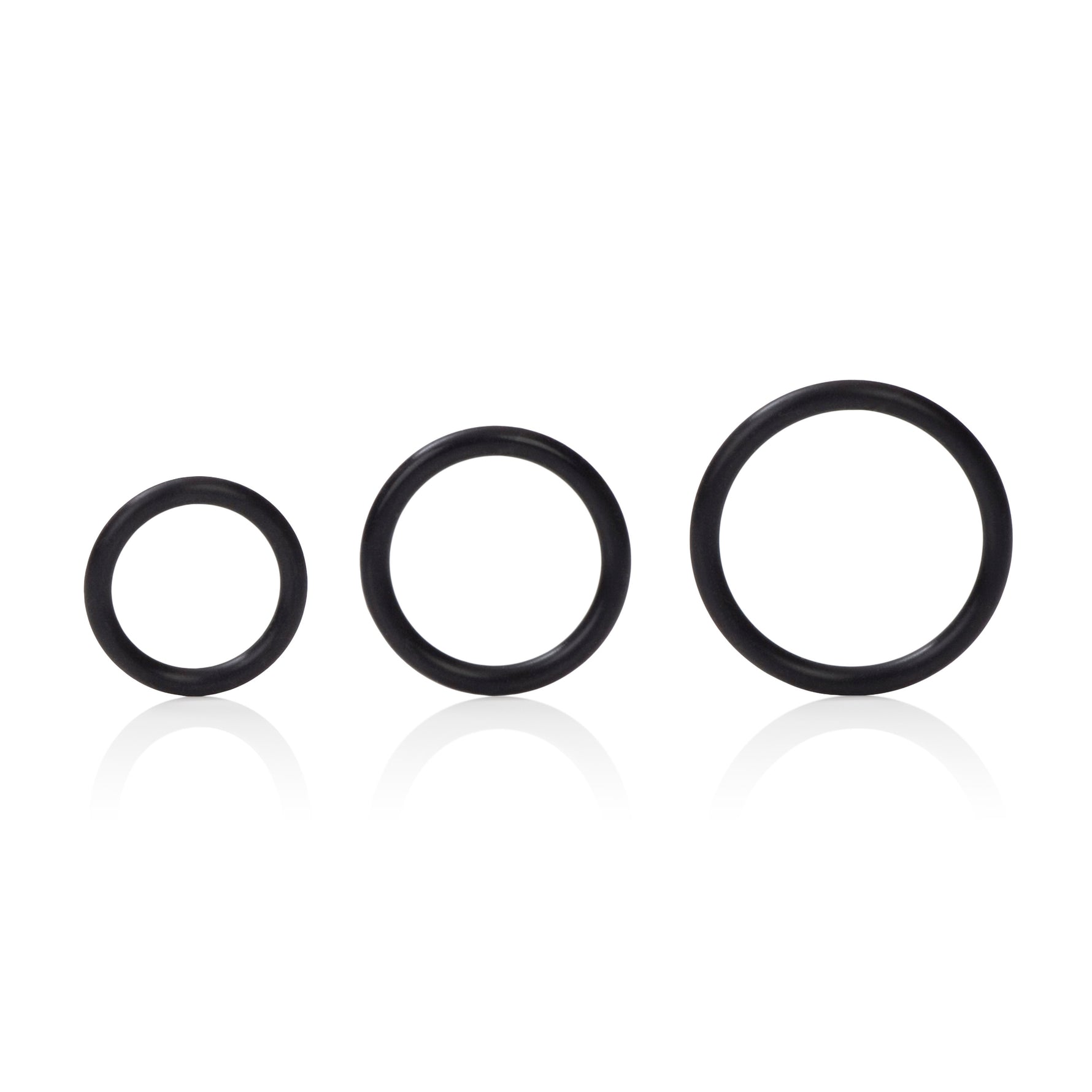 CalExotics Silicone Support Rings - Black — black cock ring at Stuffgoodies