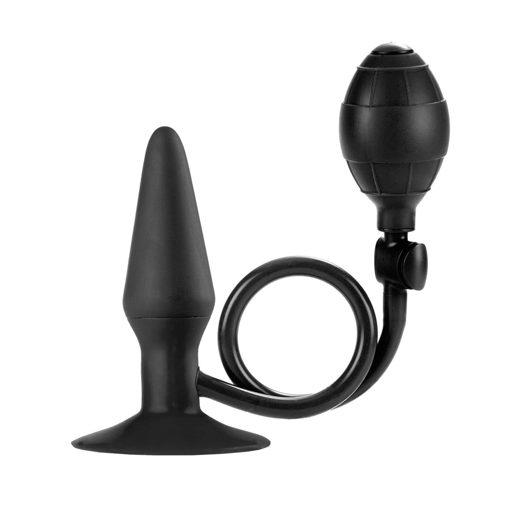 CalExotics Colt Medium Pumper Plug - Black — black anal toy at Stuffgoodies