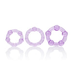 CalExotics Island Rings - Purple — purple cock ring at Stuffgoodies