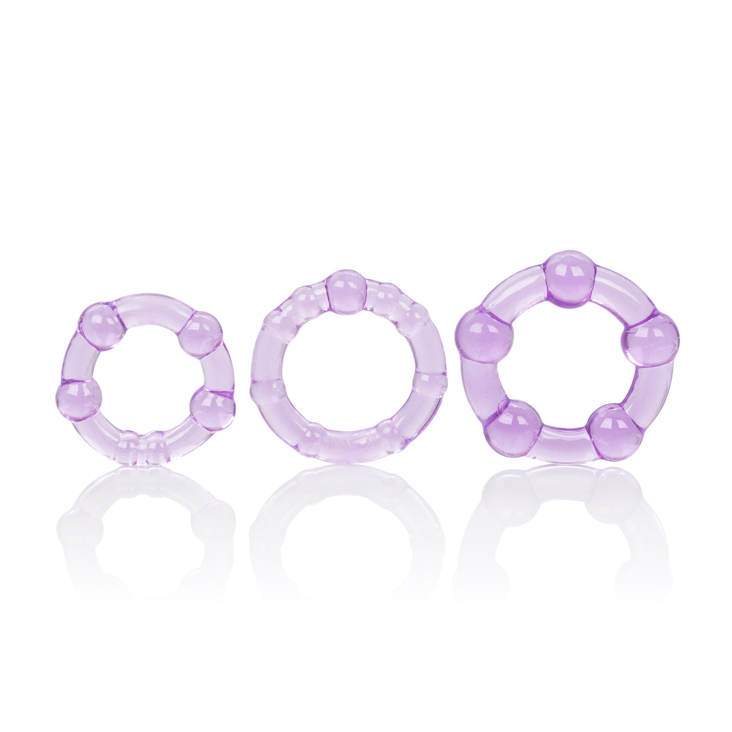 CalExotics Island Rings - Purple — purple cock ring at Stuffgoodies