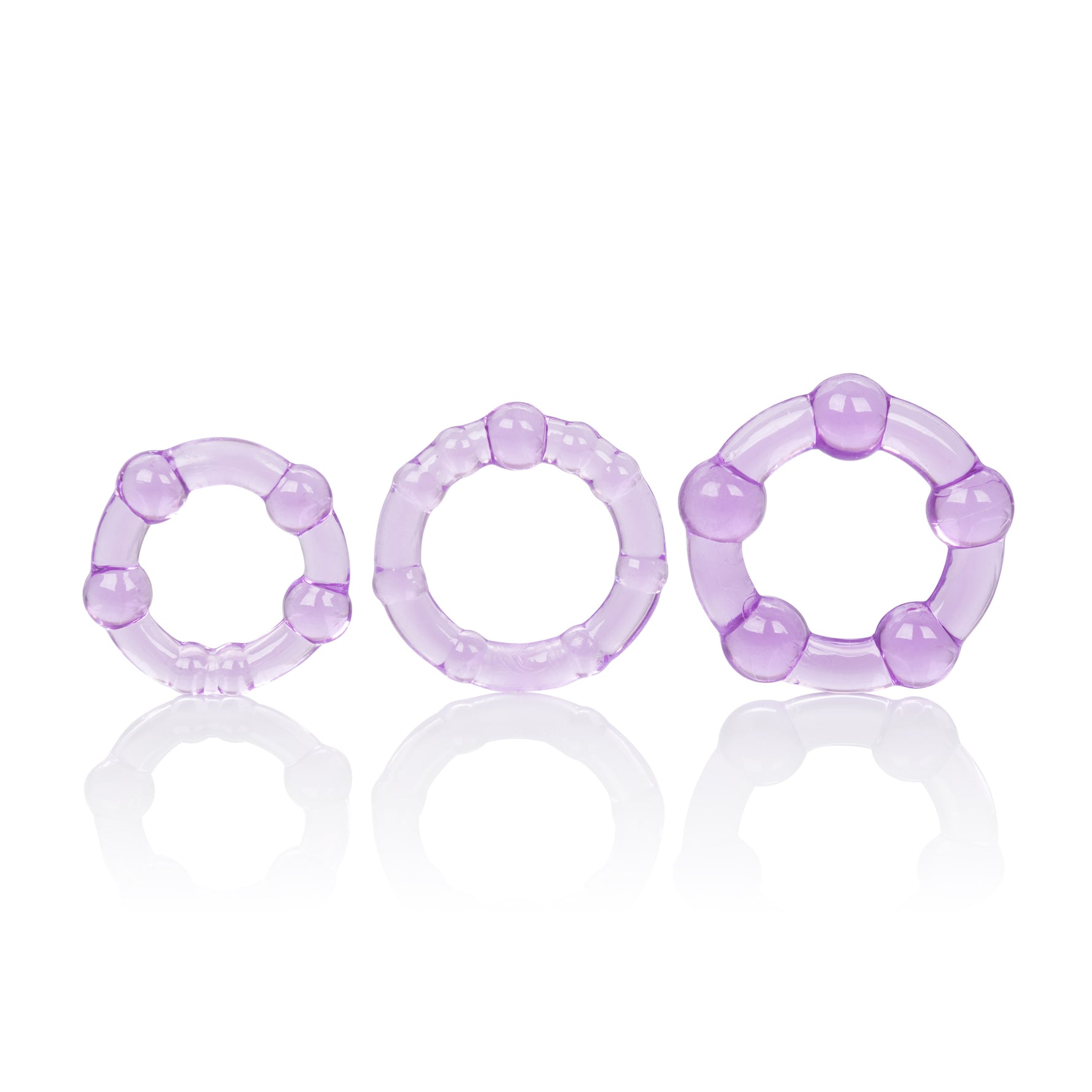 CalExotics Island Rings - Purple — purple cock ring at Stuffgoodies