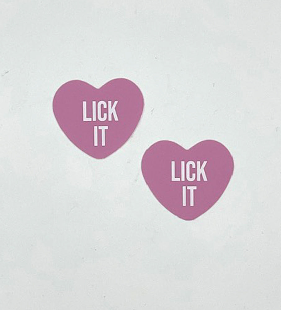 Neva Nude Lick It Light Pink Candy Heart Pasties — intimate product at Stuffgoodies