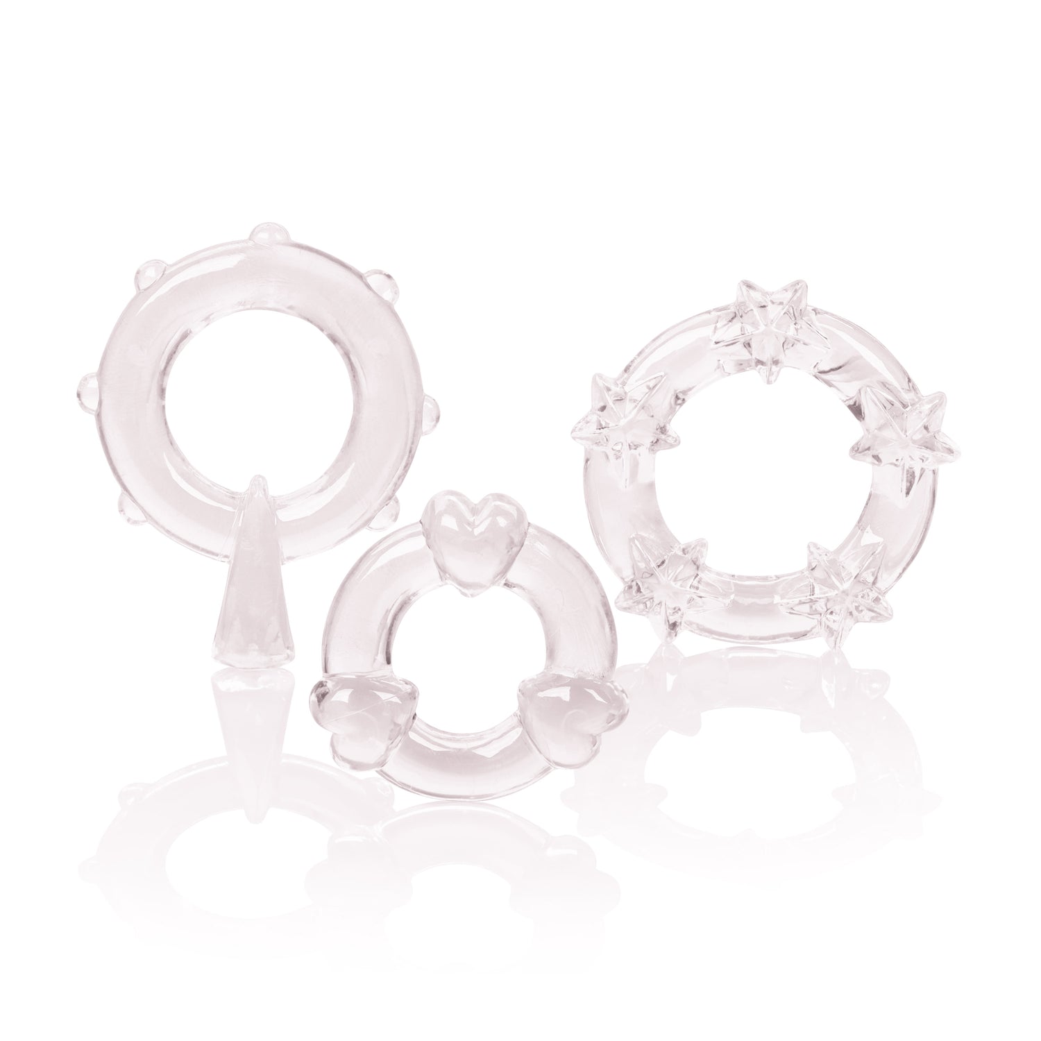 CalExotics Magic C-Rings - Clear — clear cock ring at Stuffgoodies