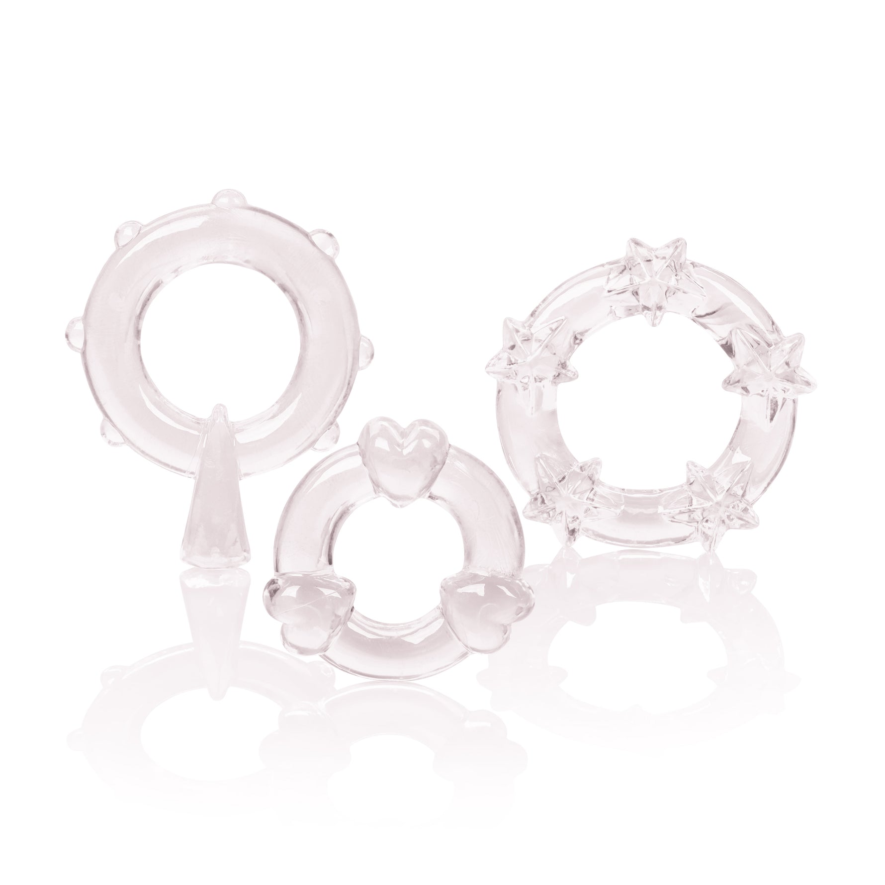 CalExotics Magic C-Rings - Clear — clear cock ring at Stuffgoodies