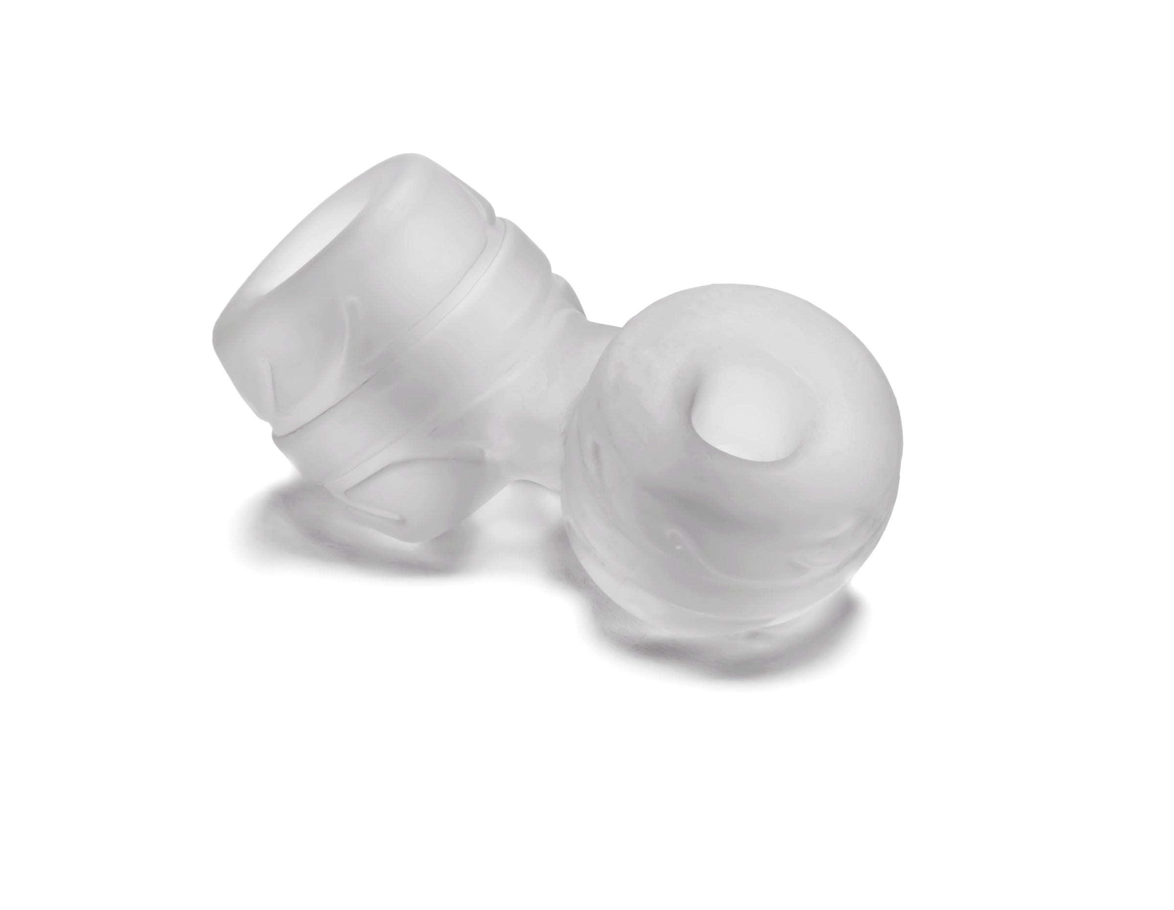 Perfect Fit Silaskin Cock and Ball Ring and Stretcher - Clear — clear cock ring at Stuffgoodies