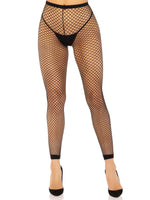 "Industrial Net Footless Tights - One Size - Black LA-7348BLKOS"