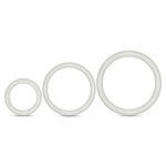 Blush Performance - Vs4 Pure Premium Silicone Cockring Set - White — white cock ring at Stuffgoodies