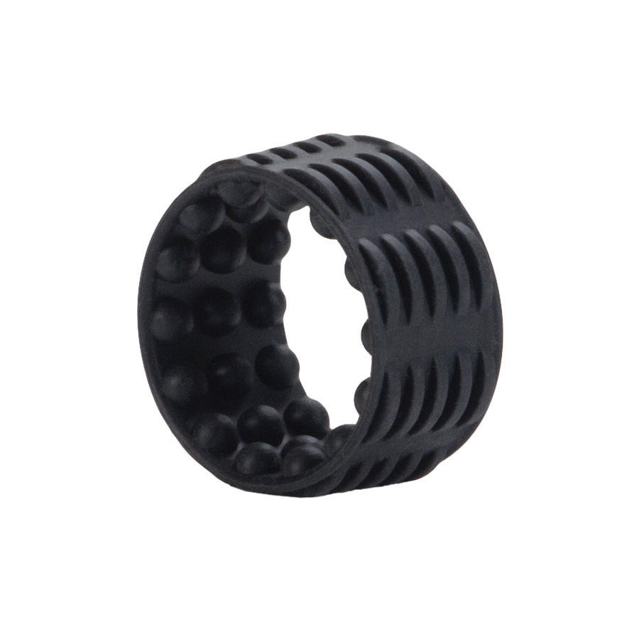 CalExotics Adonis Silicone Reversible Enhancer - Black — black cock ring at Stuffgoodies