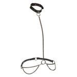 "Euphoria Collection Plus Size Chain Halter/collar and Leash - Black SE3101013"