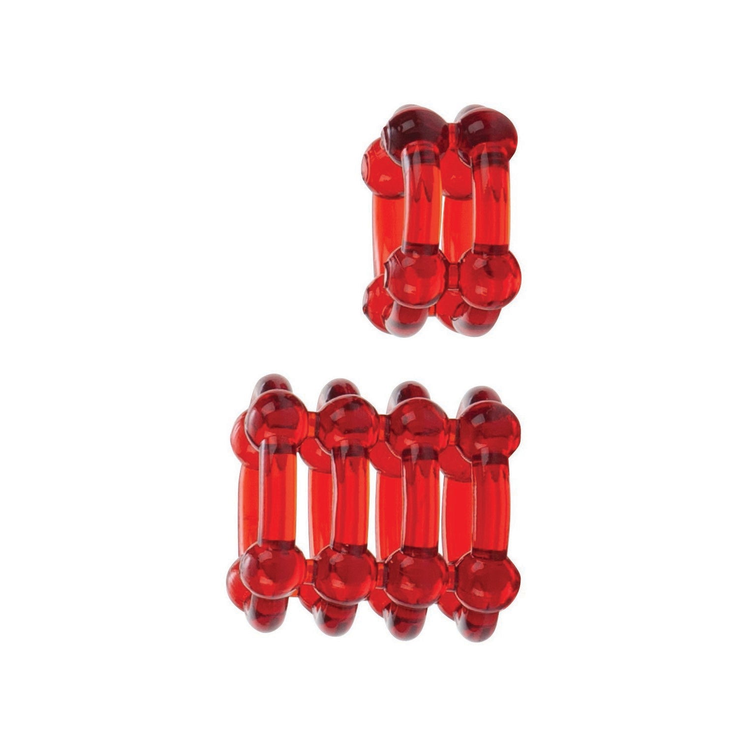 CalExotics Colt Enhancer Rings - Red — red cock ring at Stuffgoodies