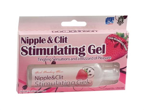 Doc Johnson Nipple and Clit Stimulating Gel 1 Oz - Strawberry — intimate product at Stuffgoodies