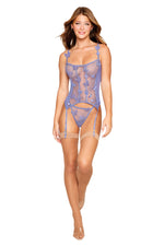 "Bustier and G-String - One Size - Lavender Haze DG-13412LAVHOS"
