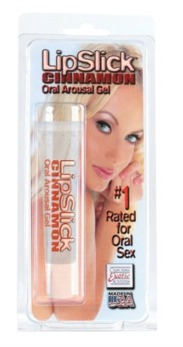 CalExotics Lipslick Cinnamon Oral Arousal Gel - Clear Edible Warm and Tingly — clear lubricant at Stuffgoodies