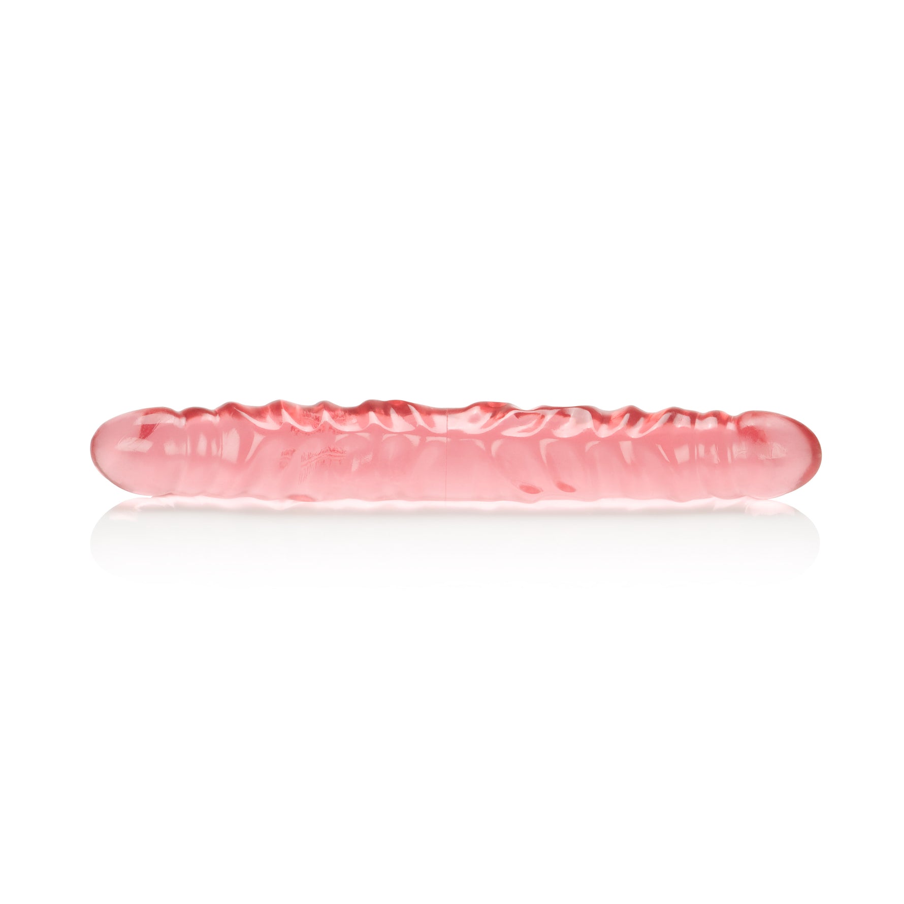 CalExotics Translucence 12 Inches Veined Double Dong - Pink — pink dildo at Stuffgoodies