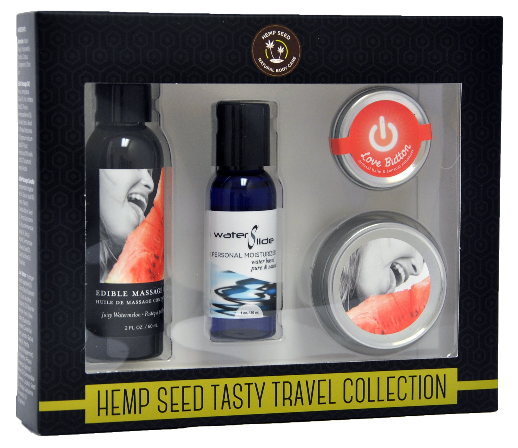 Earthly Body Hemp Seed Tasty Travel Collection - Watermelon — intimate product at Stuffgoodies