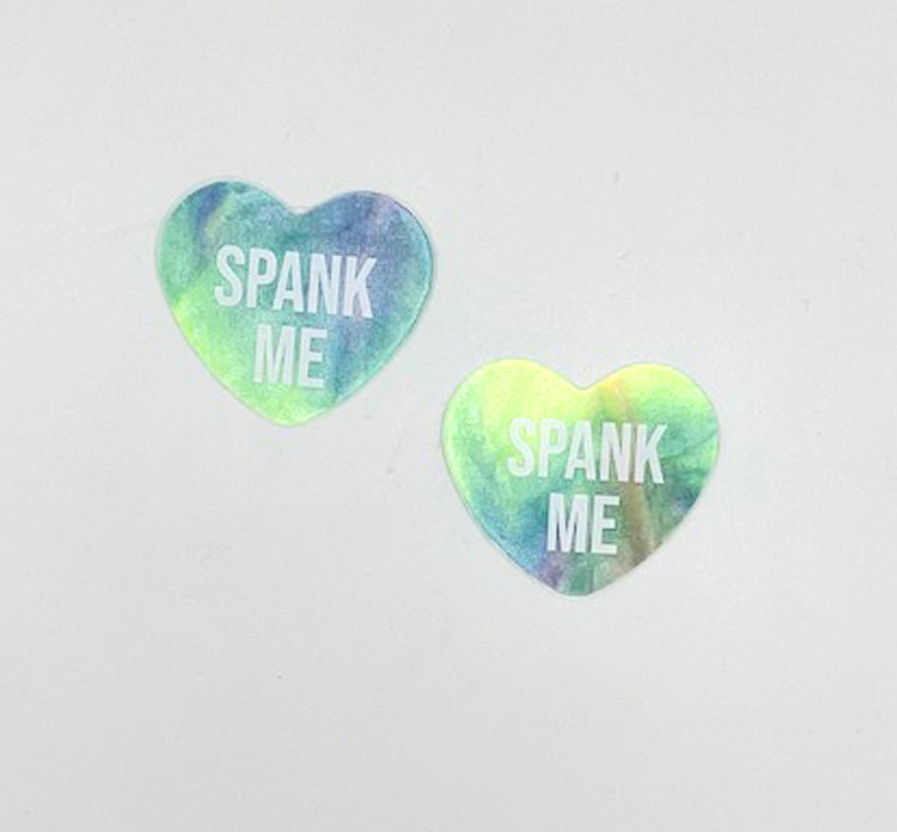 Neva Nude Spank Me Rainbow Sherbert Tie Die Candy Heart Pasties — intimate product at Stuffgoodies