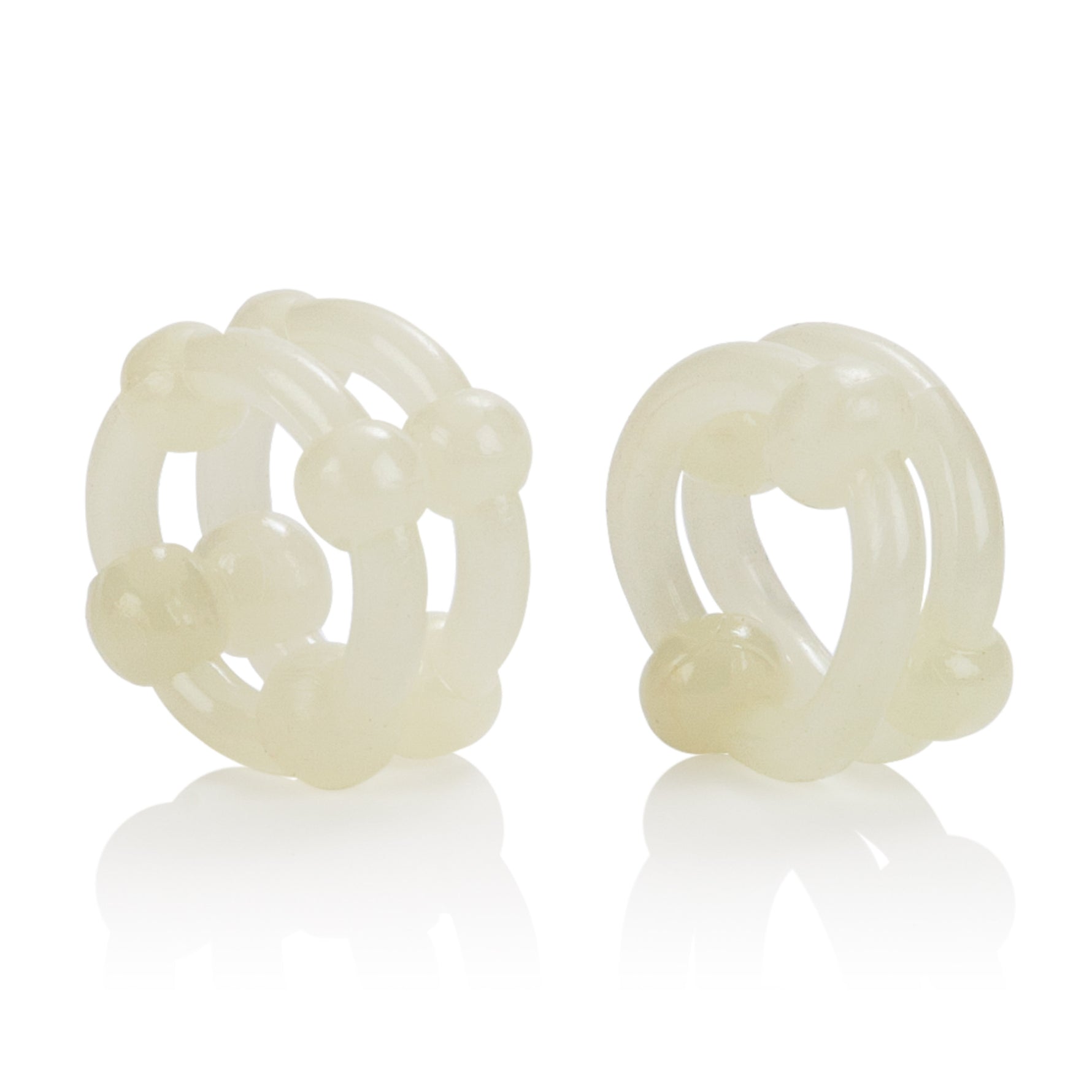 CalExotics Island Rings Double Stacker - Glow-in-the-Dark — cock ring at Stuffgoodies