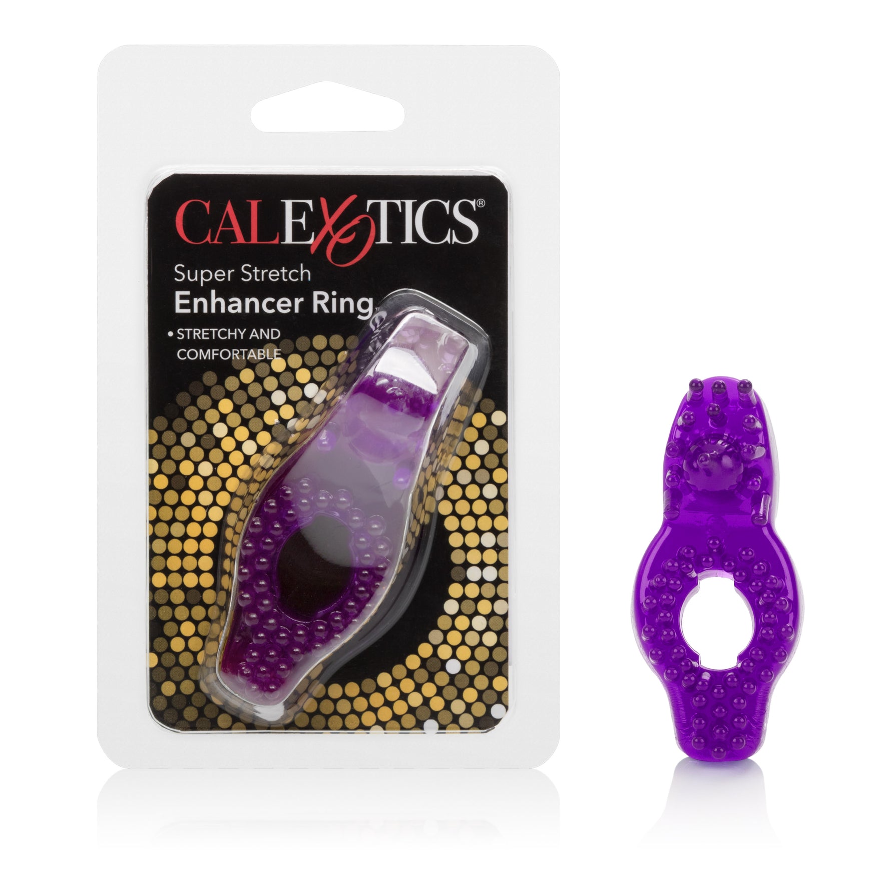 CalExotics Super Stretch Style D - Purple — purple cock ring at Stuffgoodies