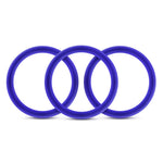 "Performance - Vs1 Pure Premium Silicone Cockrings - Medium - Indigo BL-71812"