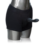 CalExotics Packer Gear Boxer Brief Harness - Medium/large - Black — black dildo at Stuffgoodies