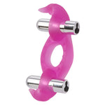 CalExotics Silicone Triple Orgasm Erection Enhancer Pink Rechargeable — cock ring at Stuffgoodies
