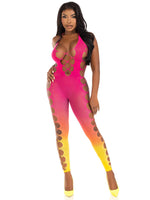 "Ombre Footless Bodystocking - One Size - Sunset LA-89323SUNSOS"