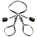 XR Brands — Bondage Harness With Bows - Medium/large - Black (STR-AH088-ML)