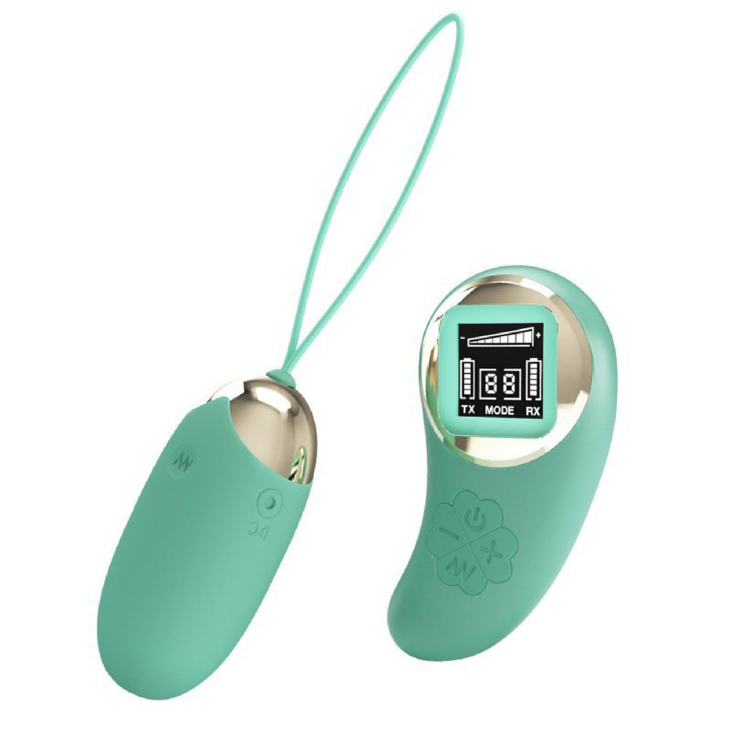 Mina Vibrating Remote Control Egg - Turquoise Default Title