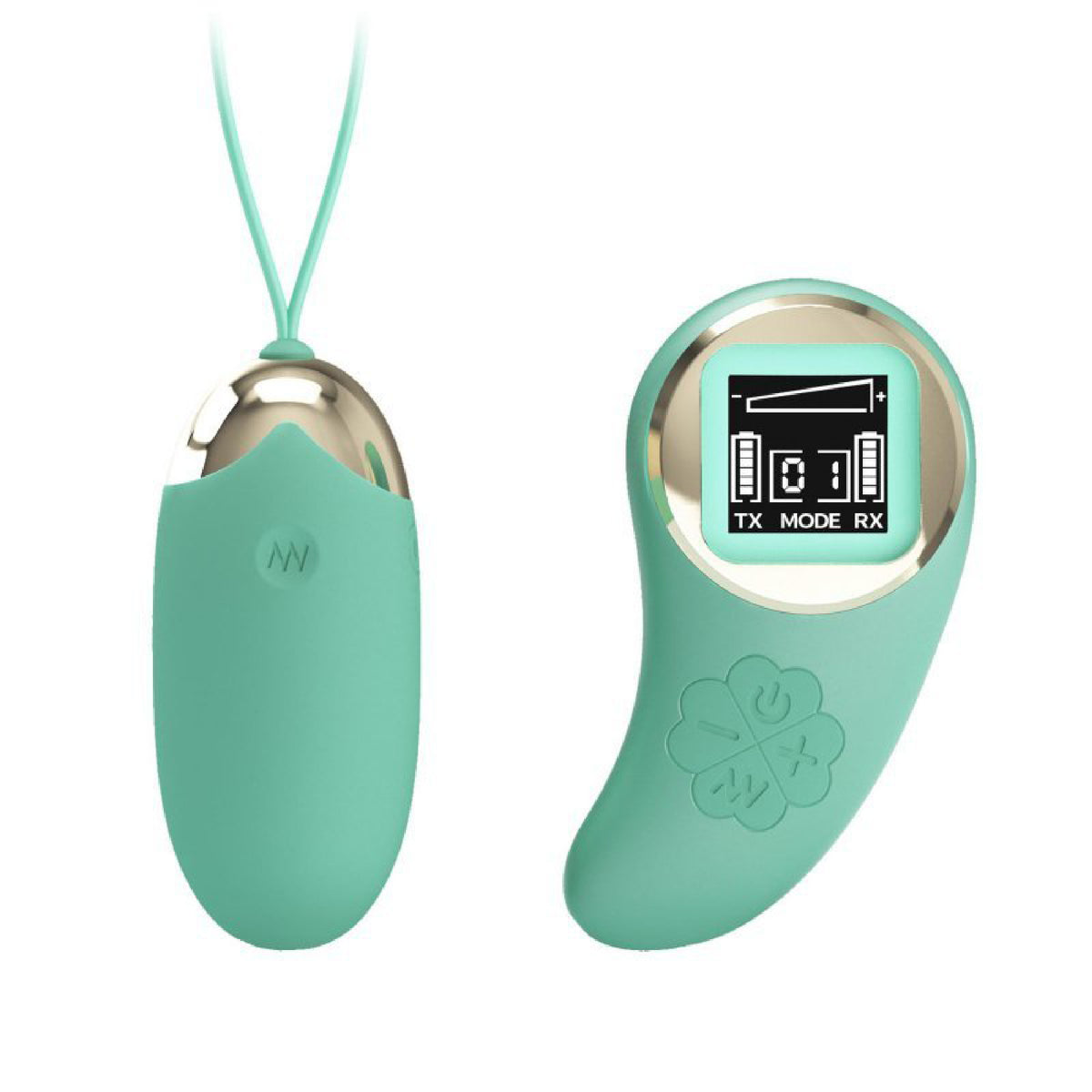 Mina Vibrating Remote Control Egg - Turquoise