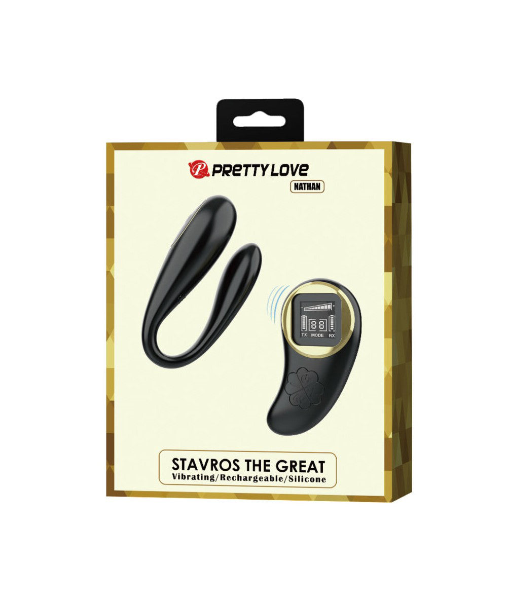 Nathan Double Pleasure Remote Control Vibrator - Black Default Title