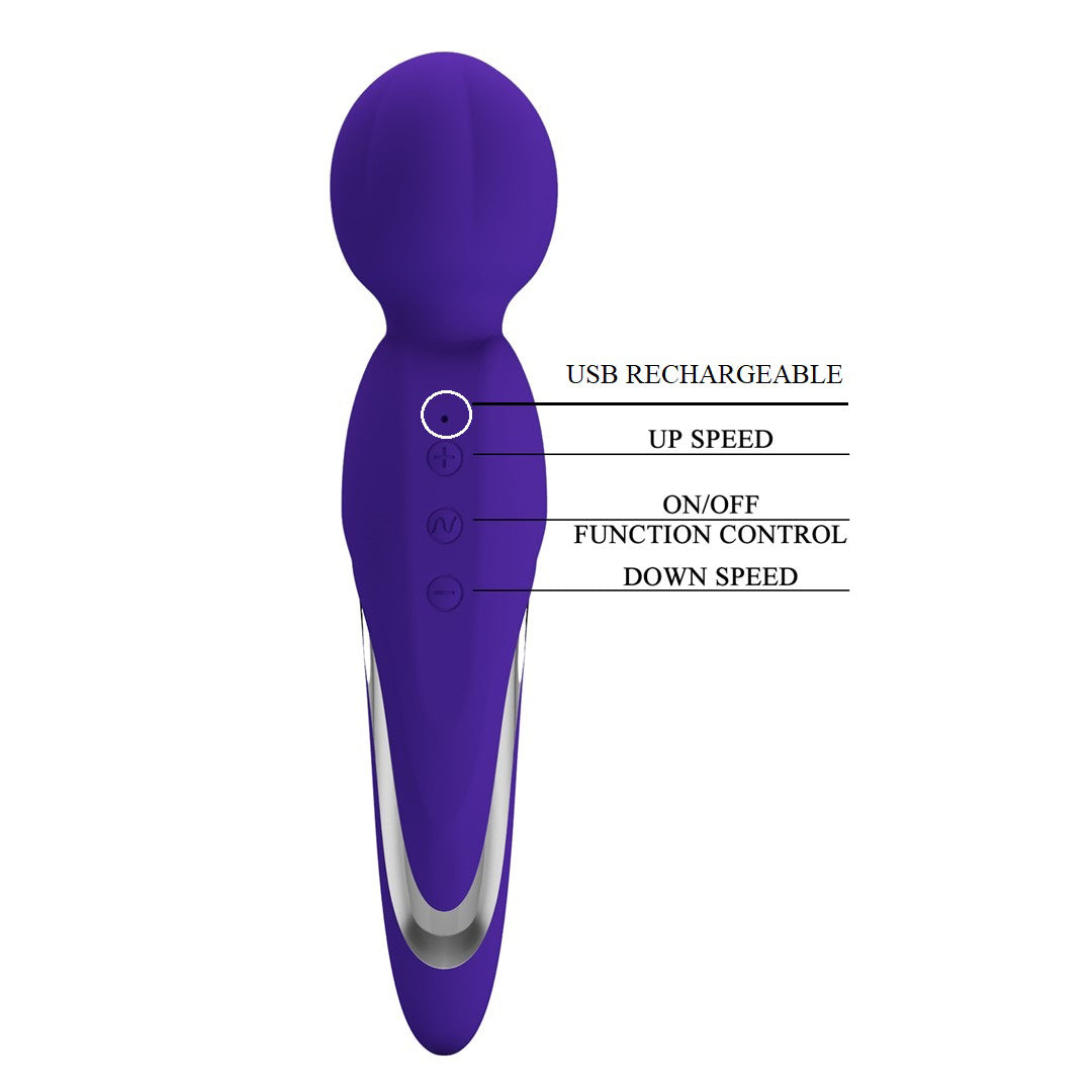 Walter Super Soft Silicone Wand - Violet