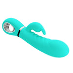 Prescott Super Soft Rabbit Silicone Vibrator - Teal