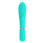 Prescott Super Soft Rabbit Silicone Vibrator - Teal