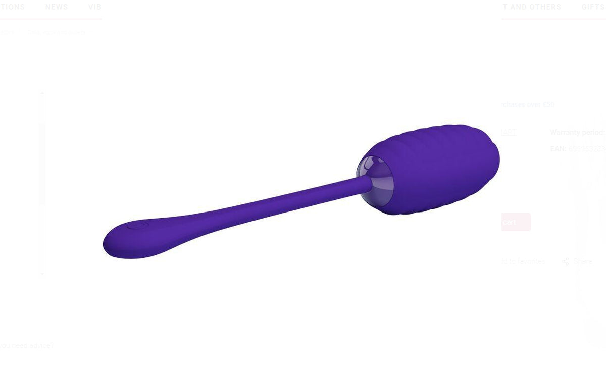 Kirk Rechargeable Vibrating Egg - Purple
